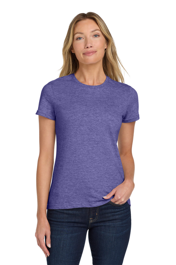 Hthr Purple Gildan Softstyle Women's T-Shirt. 64000L
