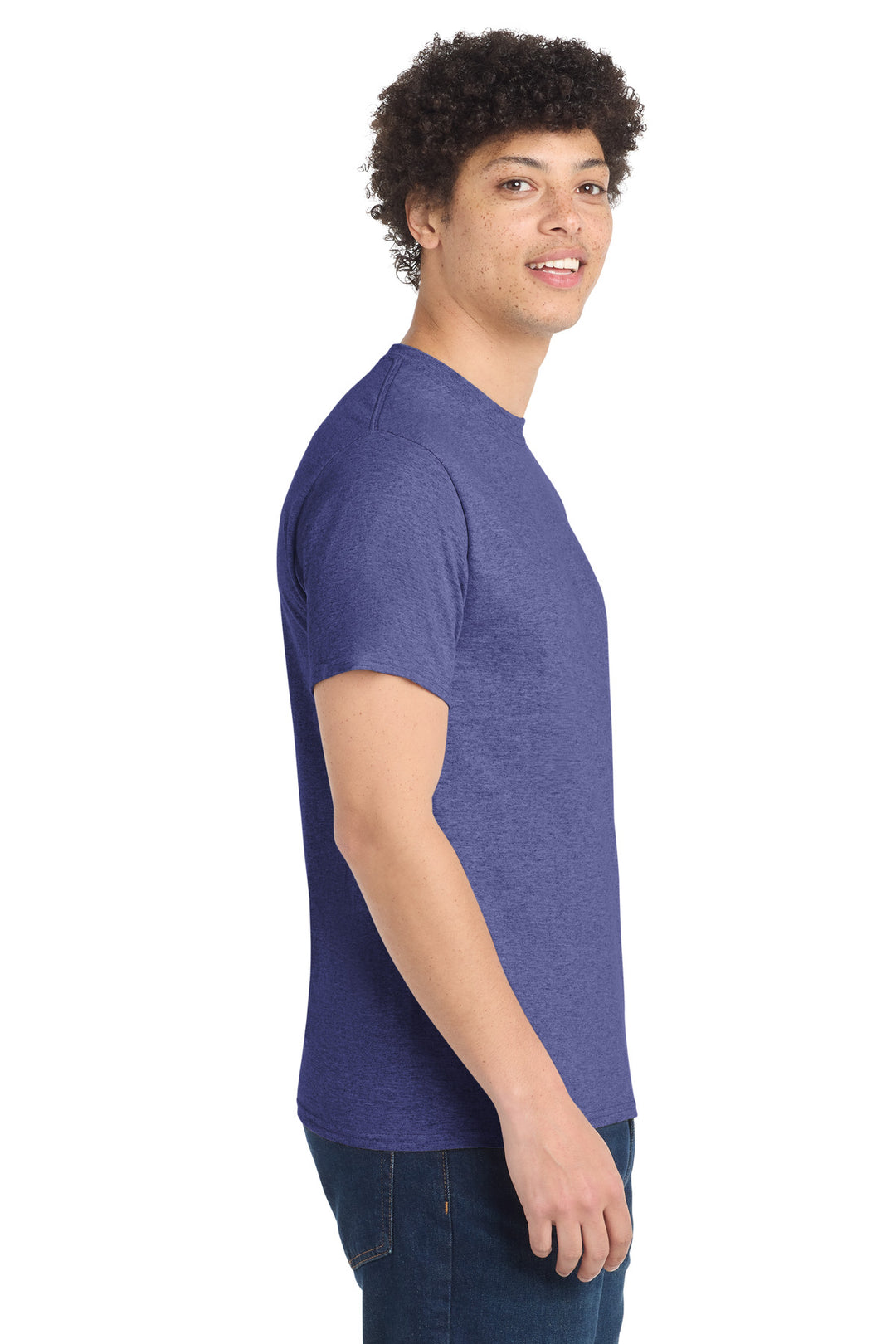 Hthr Purple Port & Company - Core Cotton Tee. PC54