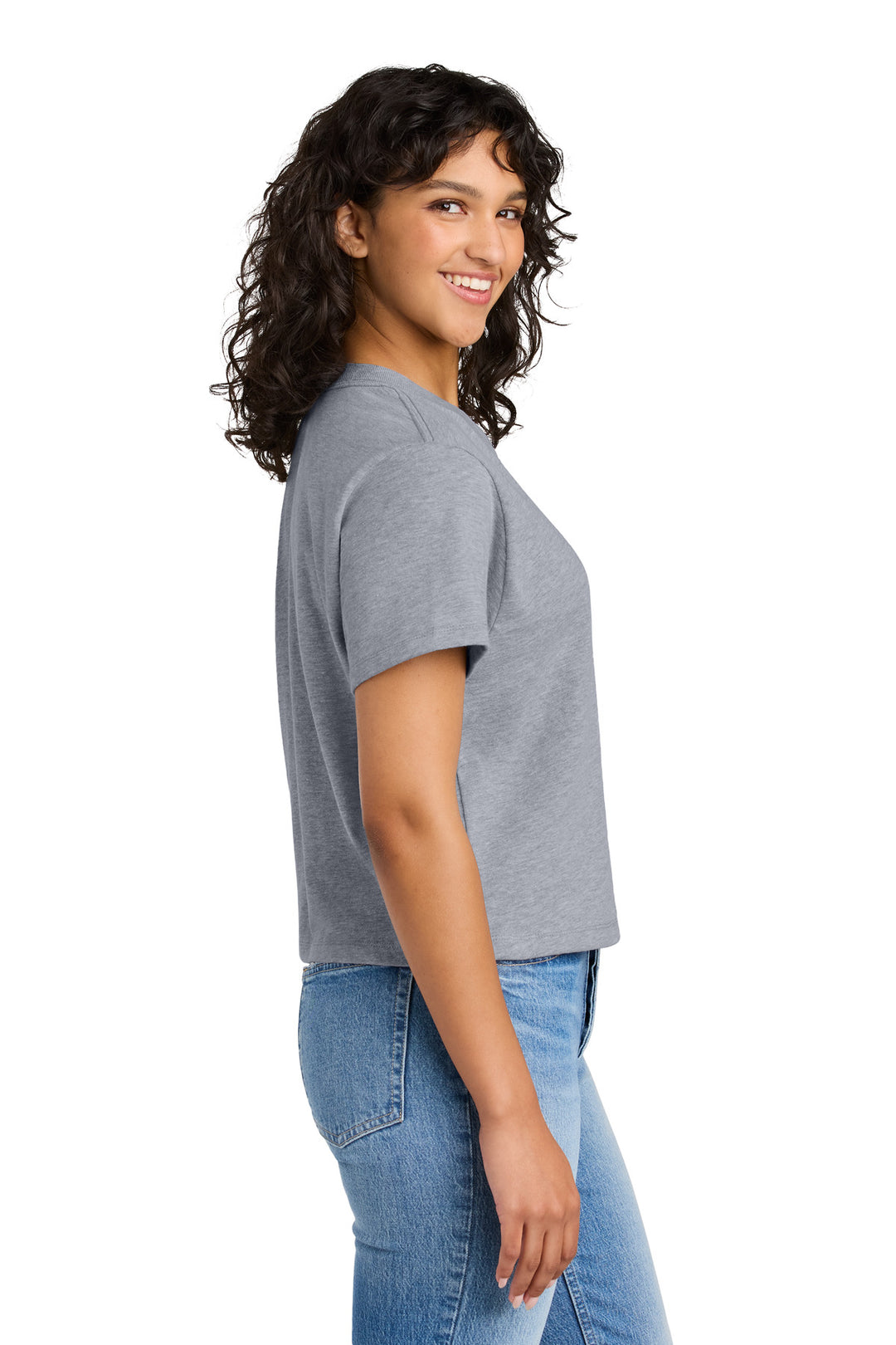 HthrGray Next Level Apparel Women's Heavyweight Boxy Tee NL7610