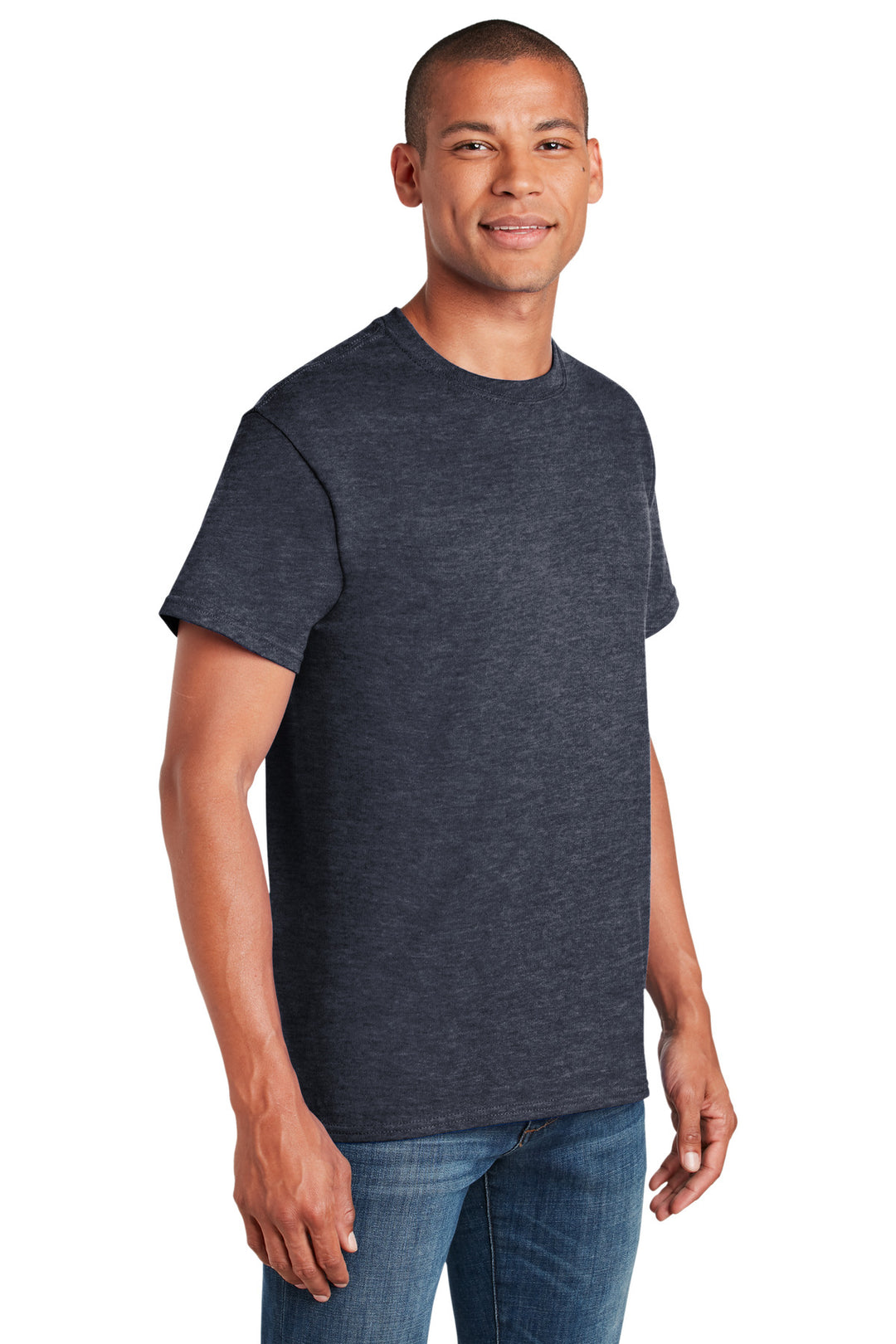 HthrNavy Gildan - Heavy Cotton 100% Cotton T-Shirt. 5000