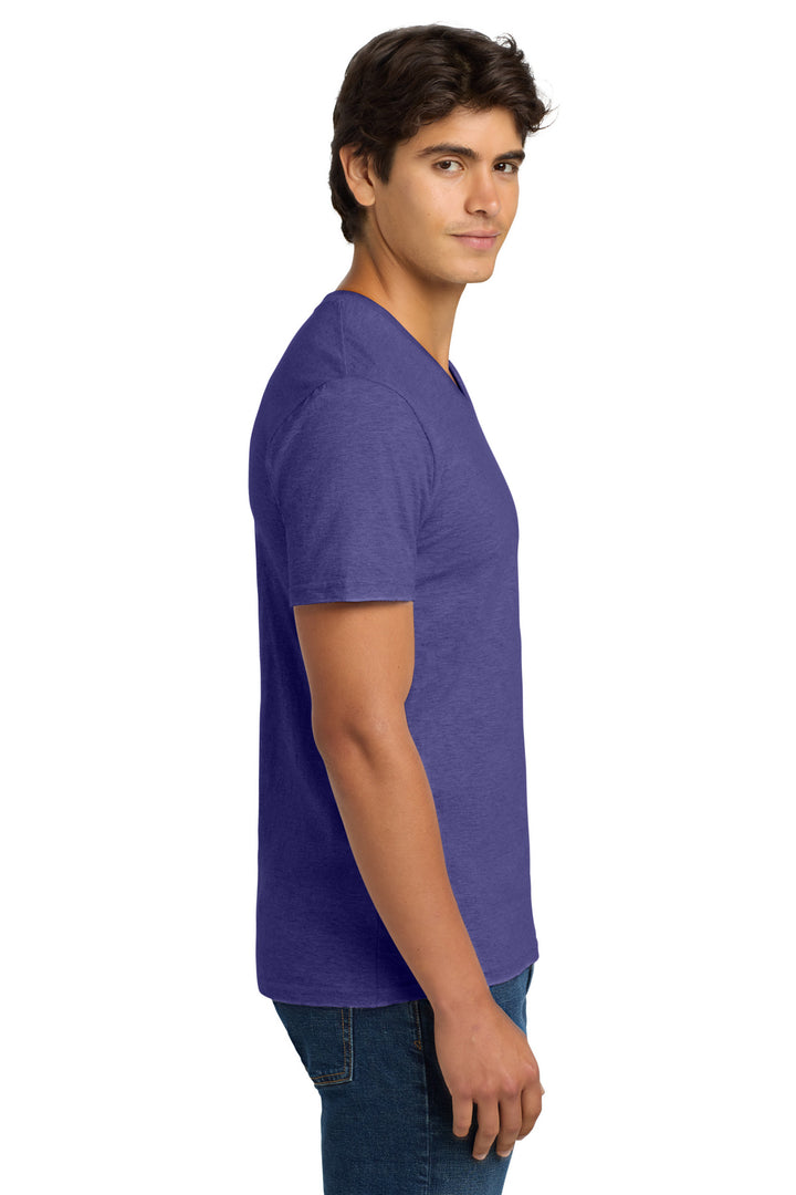 HthrPurple Gildan Softstyle V-Neck T-Shirt. 64V00