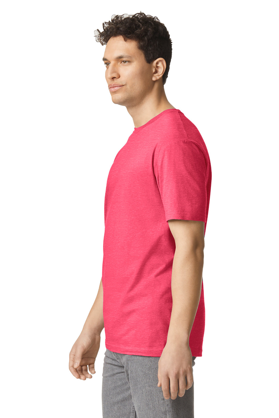 HthrRed Gildan Light Cotton Tee 3000