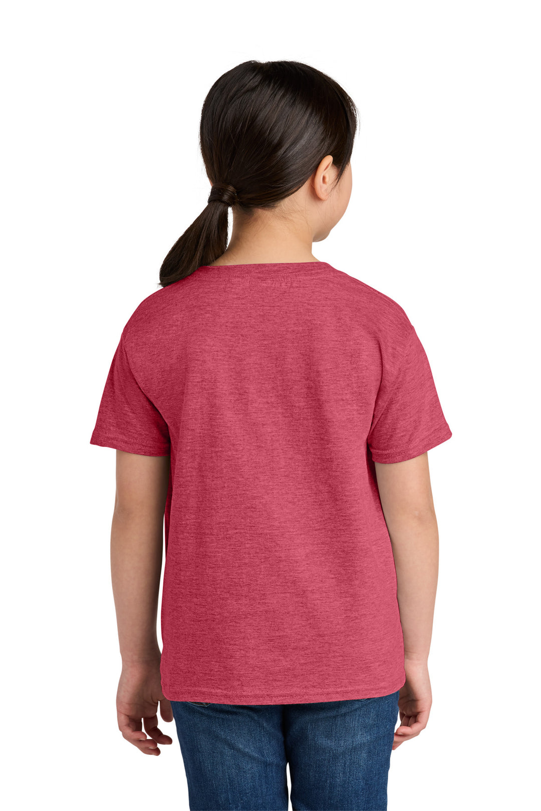 HthrRed Gildan Youth Softstyle T-Shirt 64000B