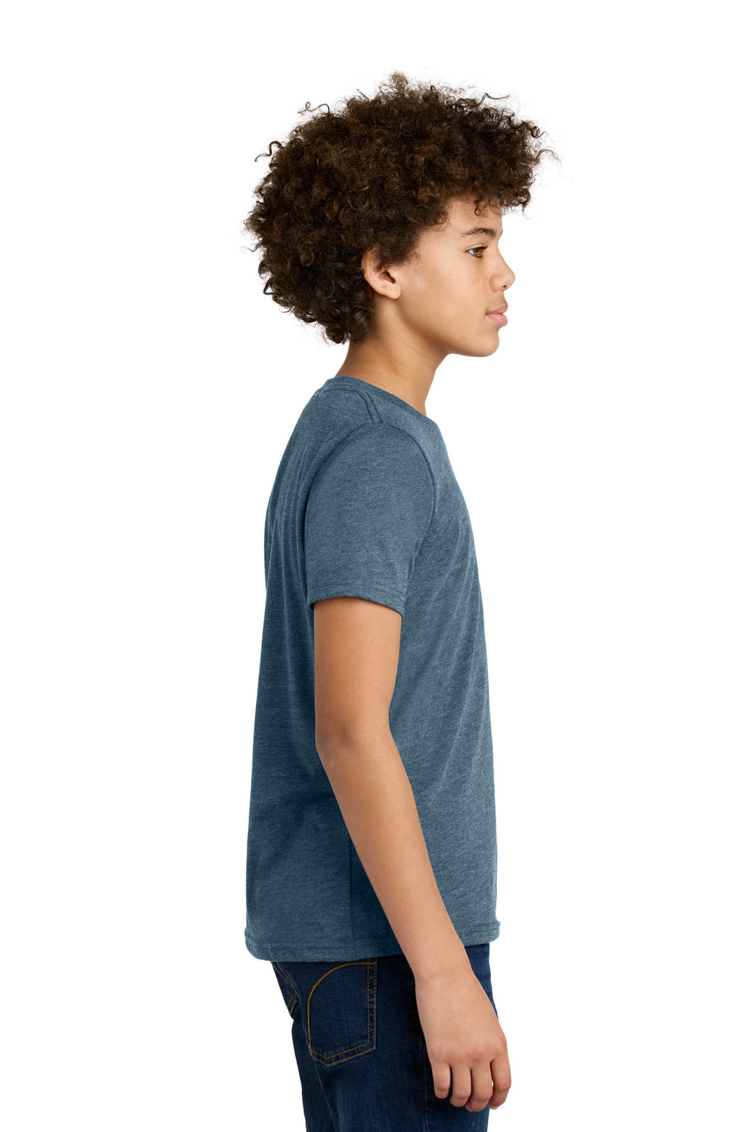 HthrSltBlu Next Level Apparel Youth CVC Tee NL3312