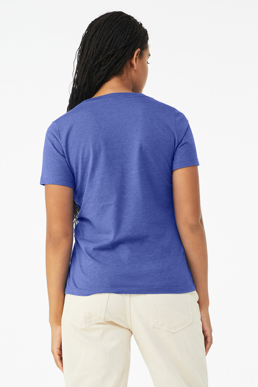 HthrTRRoy BELLA+CANVAS Women's Relaxed Heather CVC V-Neck Tee BC6405CVC