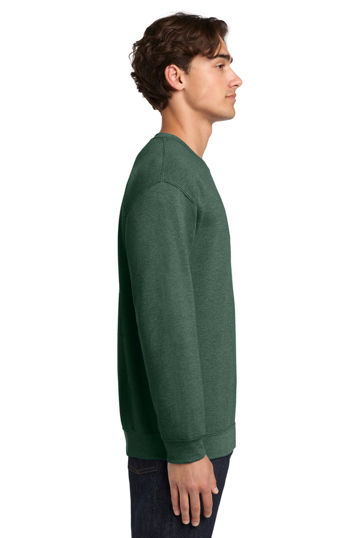 HtrDkGreen Gildan Heavy Blend Crewneck Sweatshirt. 18000