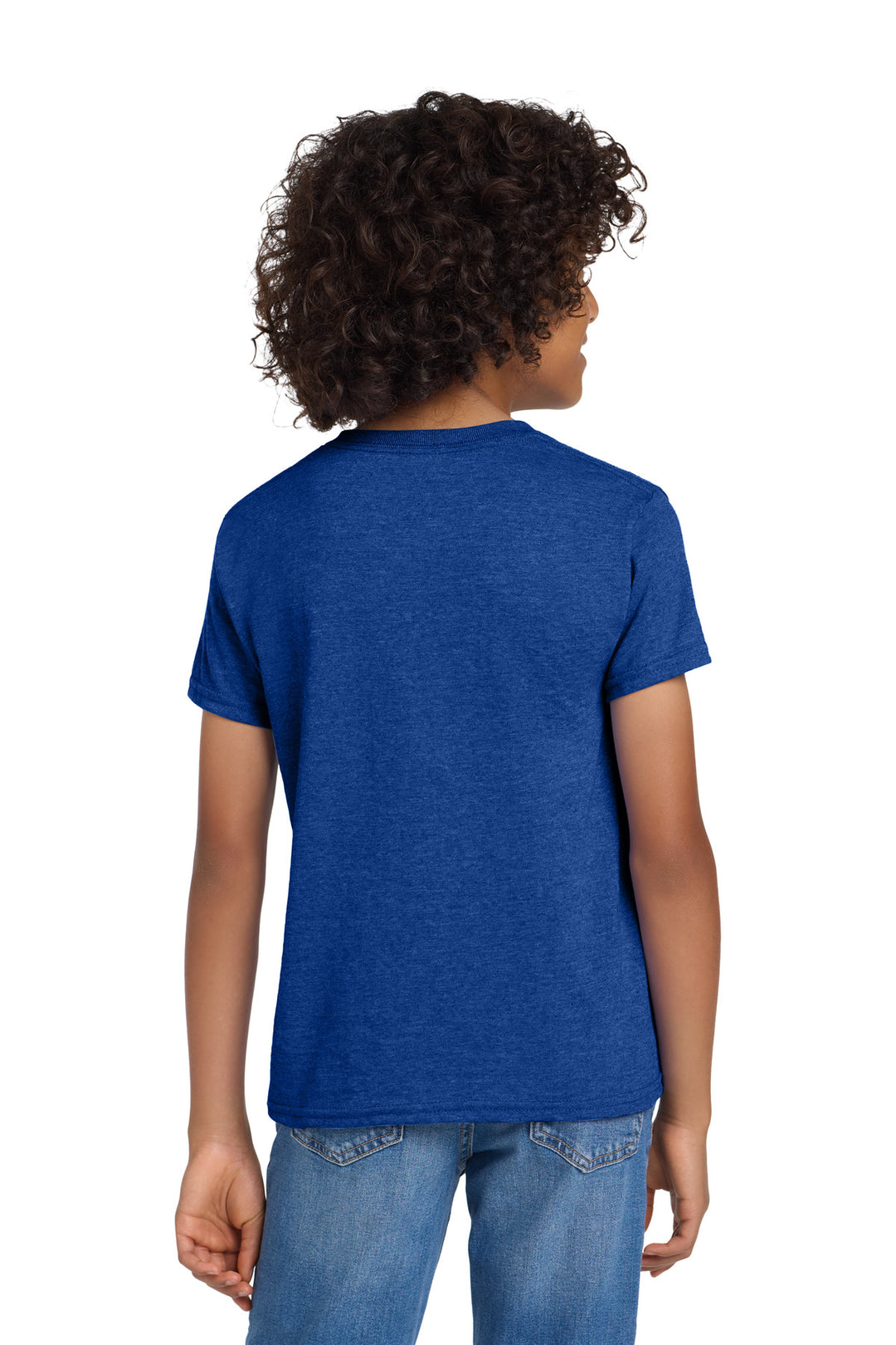 HtrDpRoyal Gildan Youth DryBlend 50 Cotton/50 Poly T-Shirt. 8000B