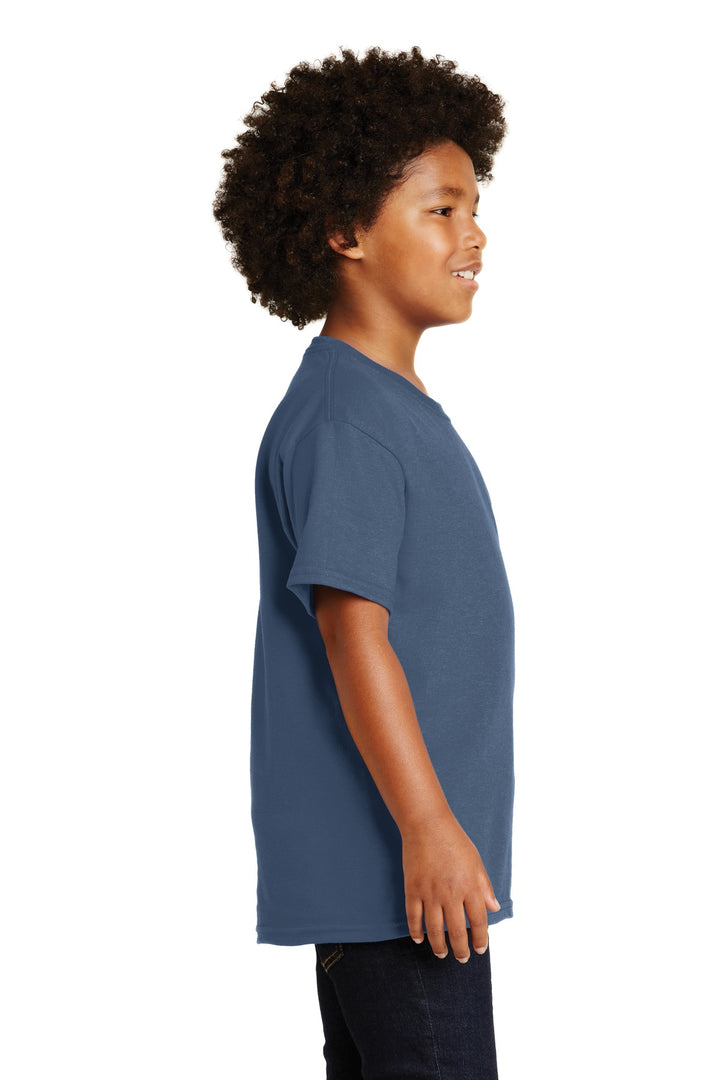 Indigo Blue Gildan - Youth Ultra Cotton 100% US Cotton T-Shirt. 2000B