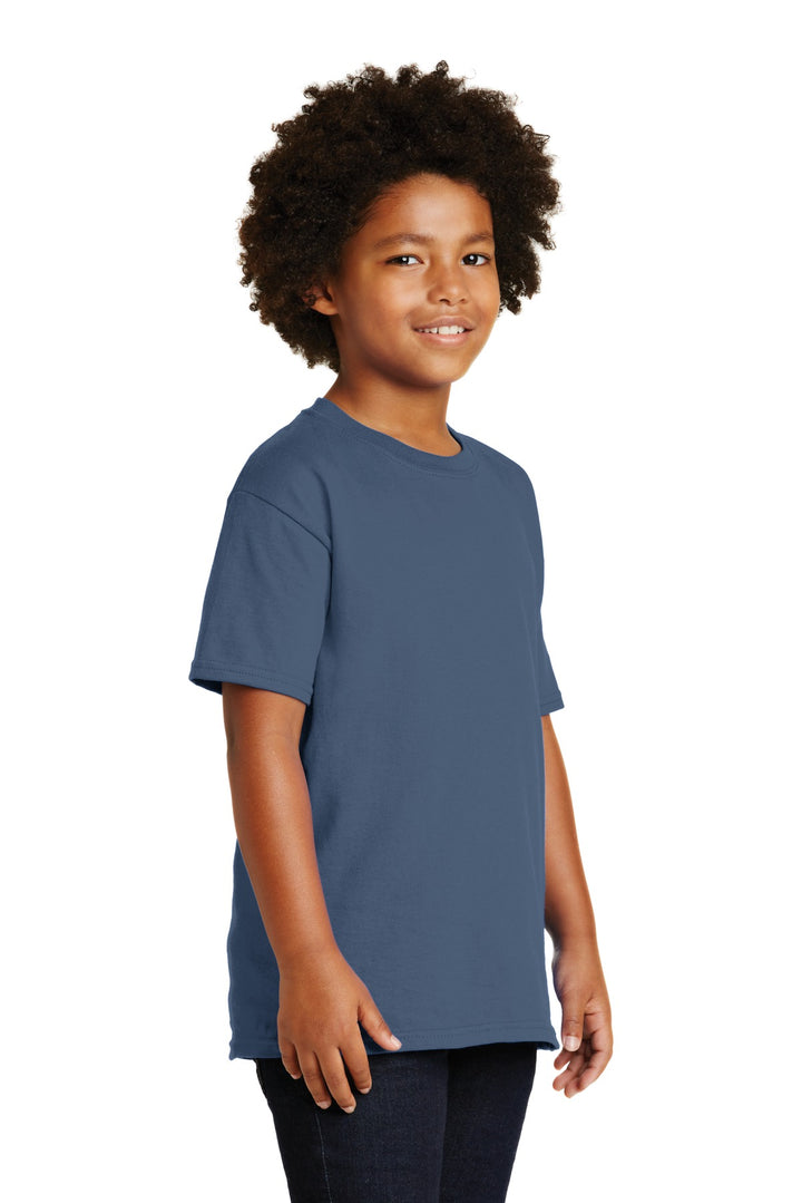 Indigo Blue Gildan - Youth Ultra Cotton 100% US Cotton T-Shirt. 2000B