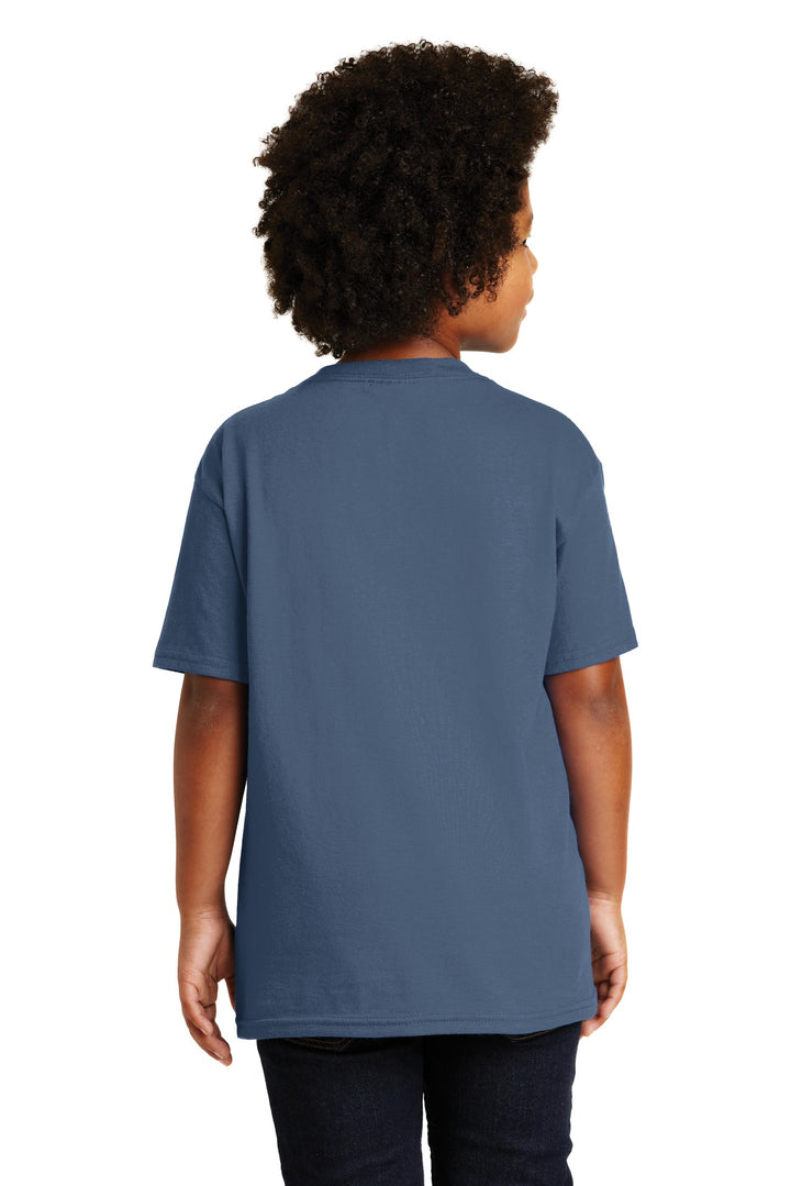 Indigo Blue Gildan - Youth Ultra Cotton 100% US Cotton T-Shirt. 2000B
