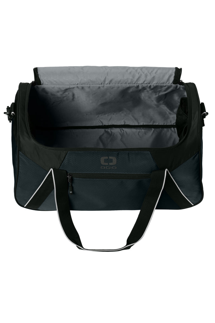 Inside View of Blacktop OGIO Inception Duffel 95002
