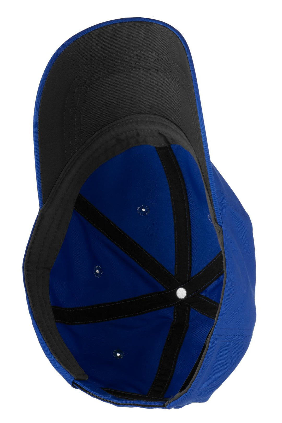 Inside View of Game Royal/Wht Nike Dri-FIT Swoosh Front Cap. 548533