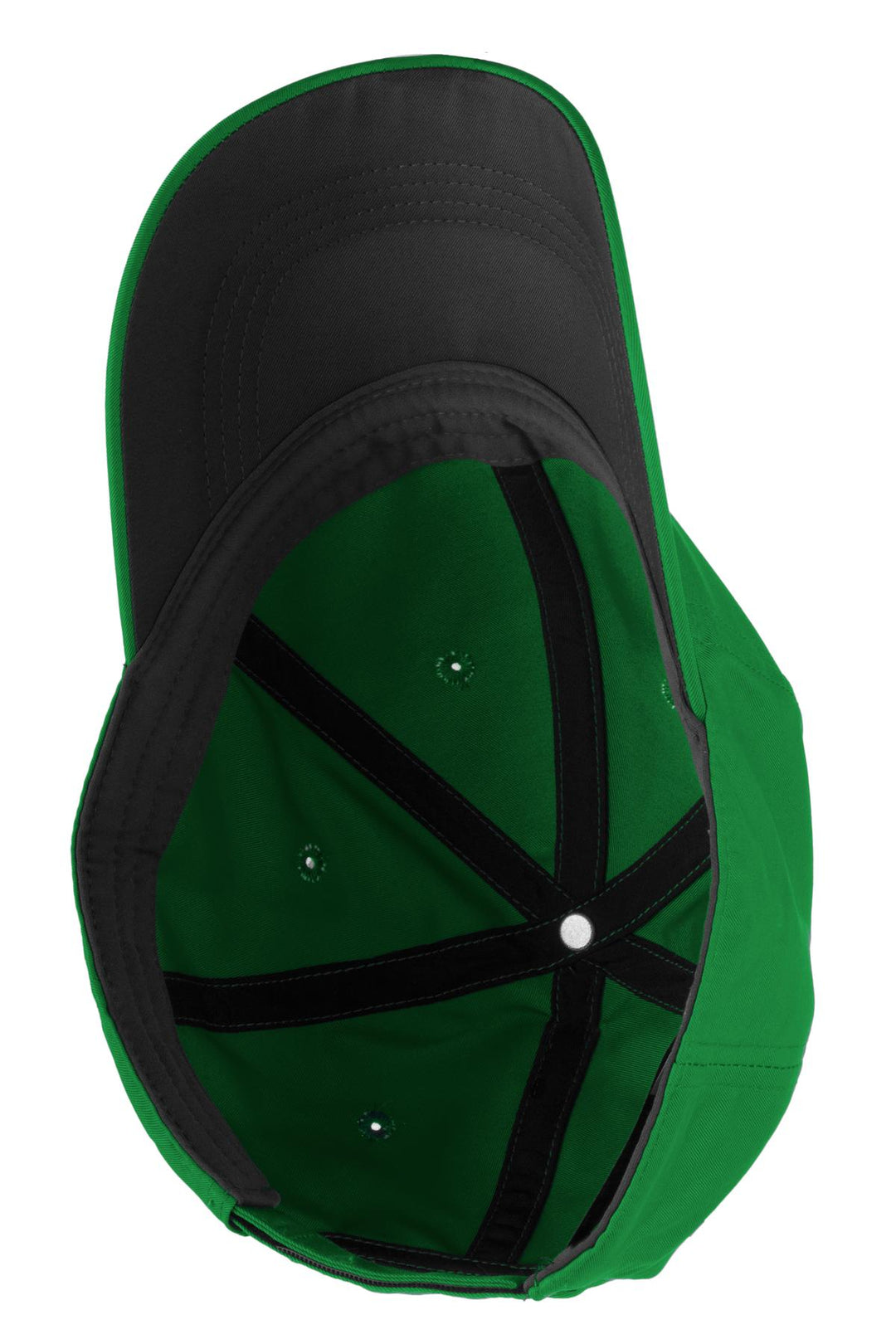 Inside View of Lucky Green/Wh Nike Dri-FIT Swoosh Front Cap. 548533