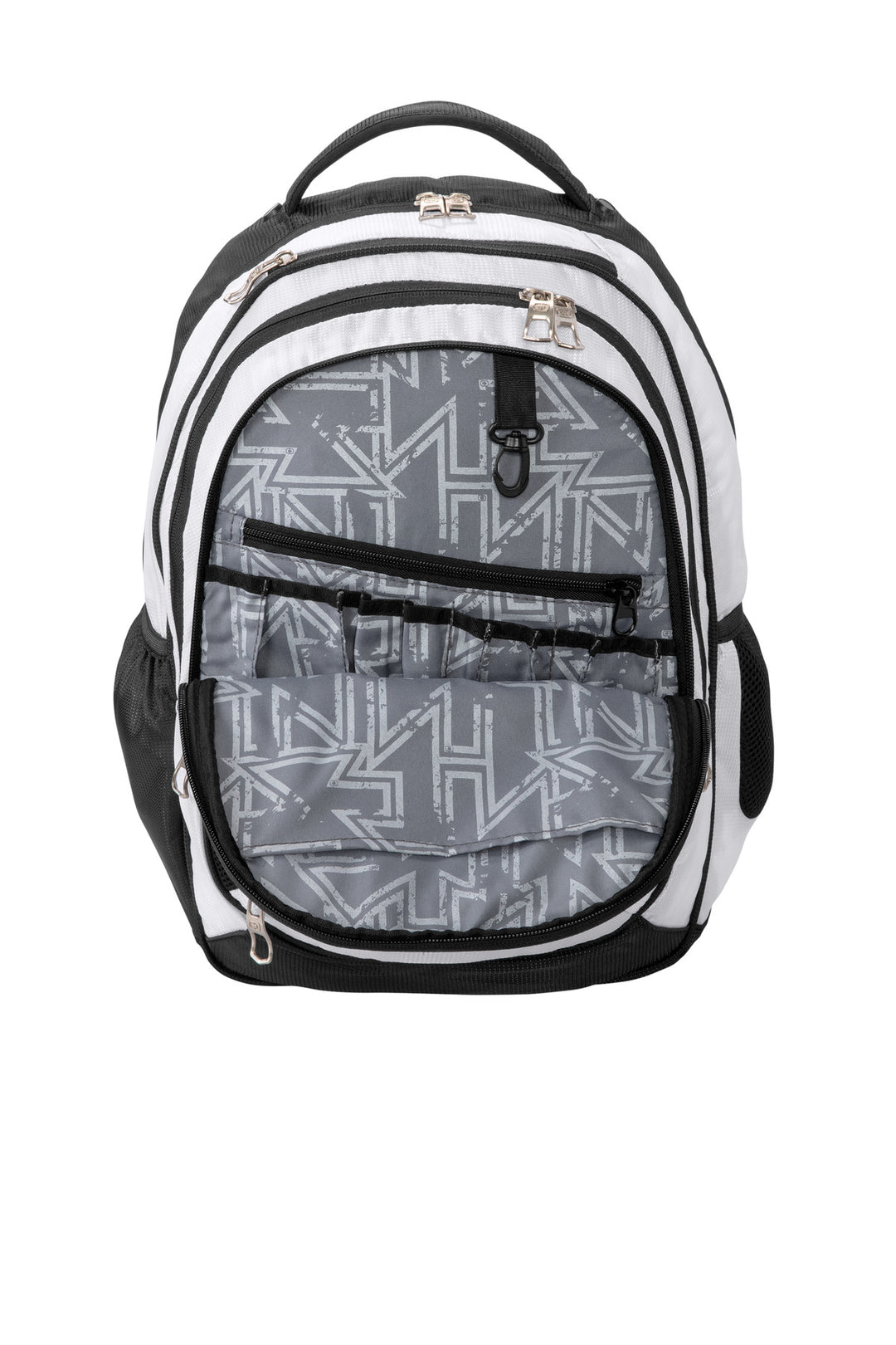 Inside View of White/Blk/Slvr OGIO - Bullion Pack. 411064