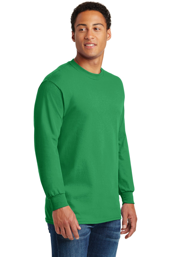 Irish Green Gildan - Heavy Cotton 100% Cotton Long Sleeve T-Shirt. 5400