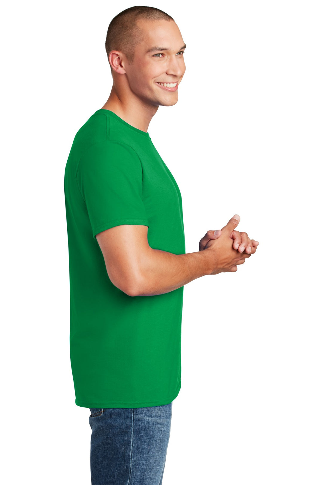 Irish Green Gildan Softstyle T-Shirt. 64000