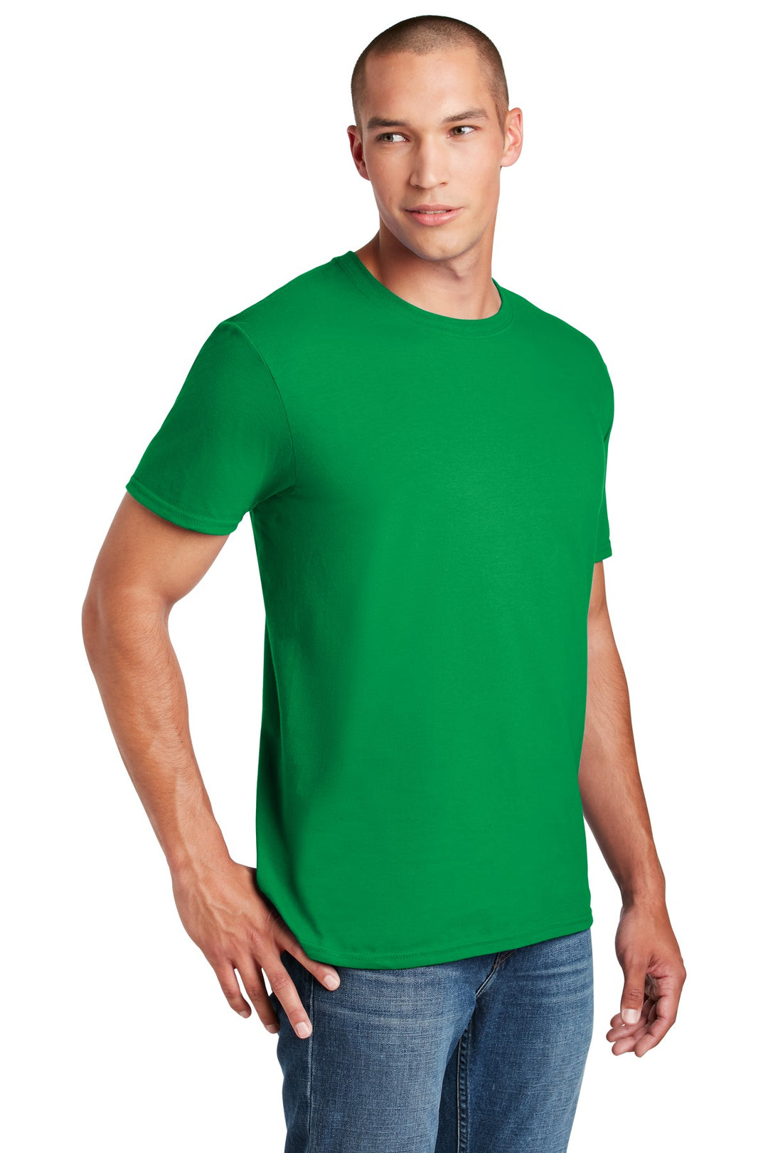 Irish Green Gildan Softstyle T-Shirt. 64000