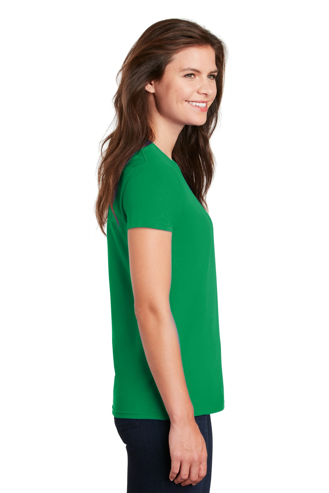 Irish Green Gildan Women's Ultra Cotton 100% US Cotton T-Shirt. 2000L
