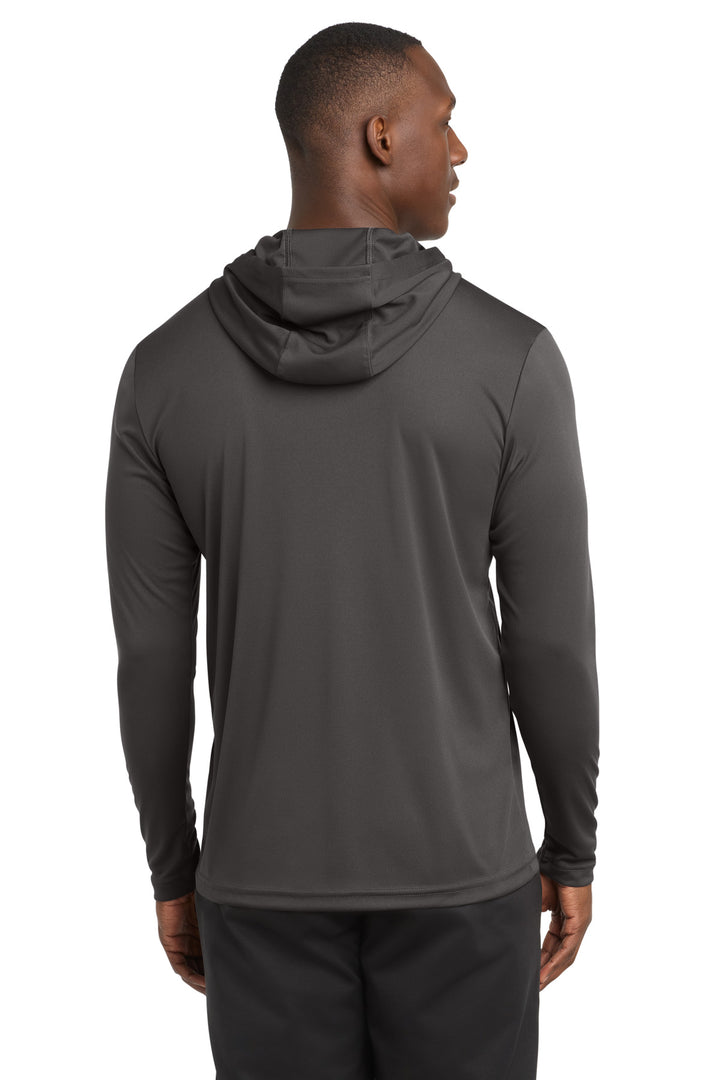 Iron Grey Sport-Tek PosiCharge Competitor Hooded Pullover. ST358