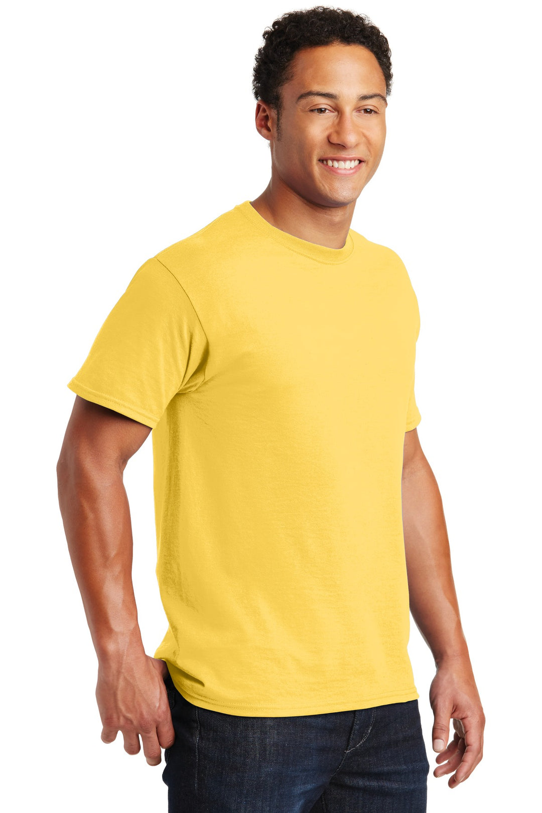 Island Yellow Jerzees - Dri-Power 50/50 Cotton/Poly T-Shirt. 29M