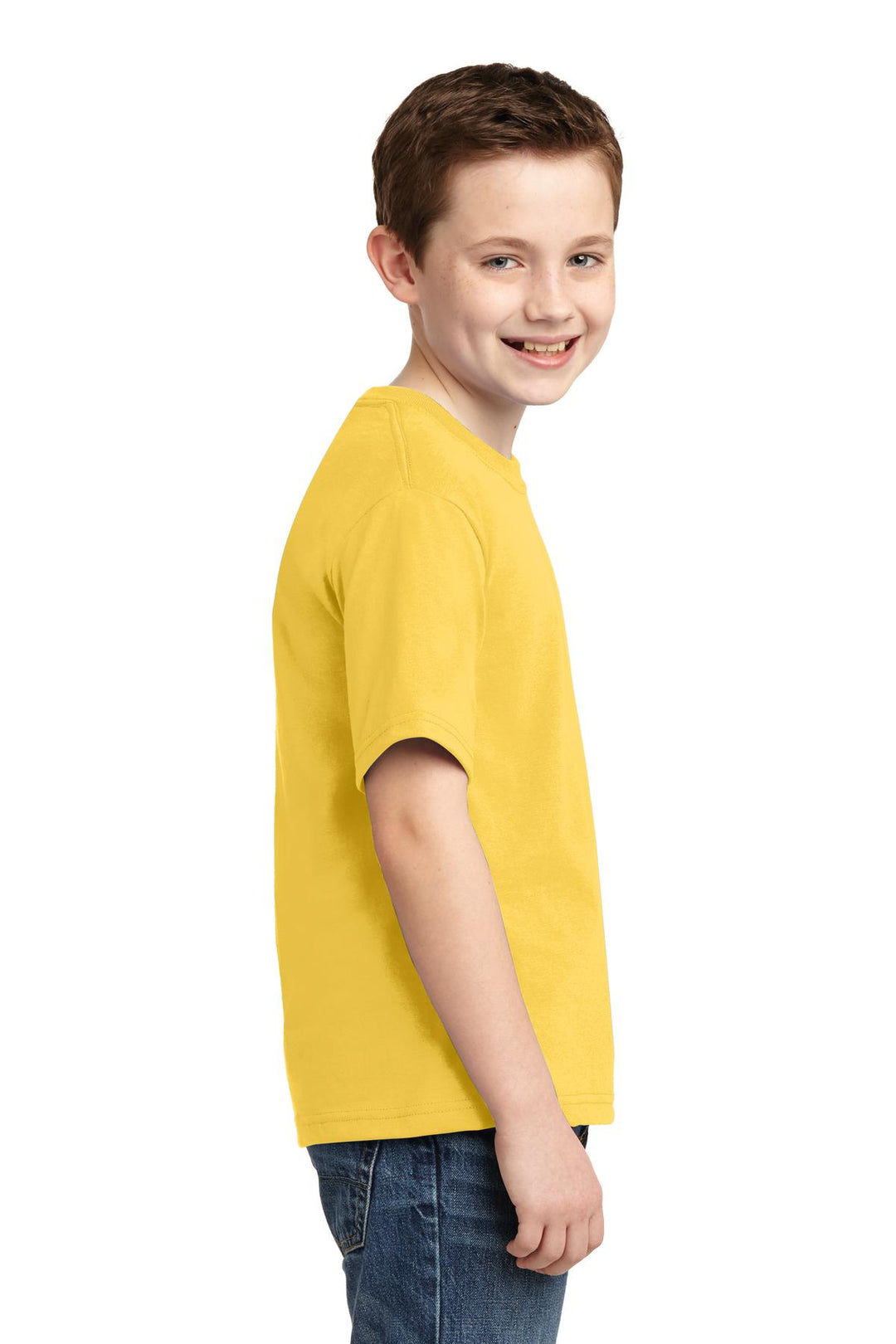 Island Yellow Jerzees - Youth Dri-Power 50/50 Cotton/Poly T-Shirt. 29B