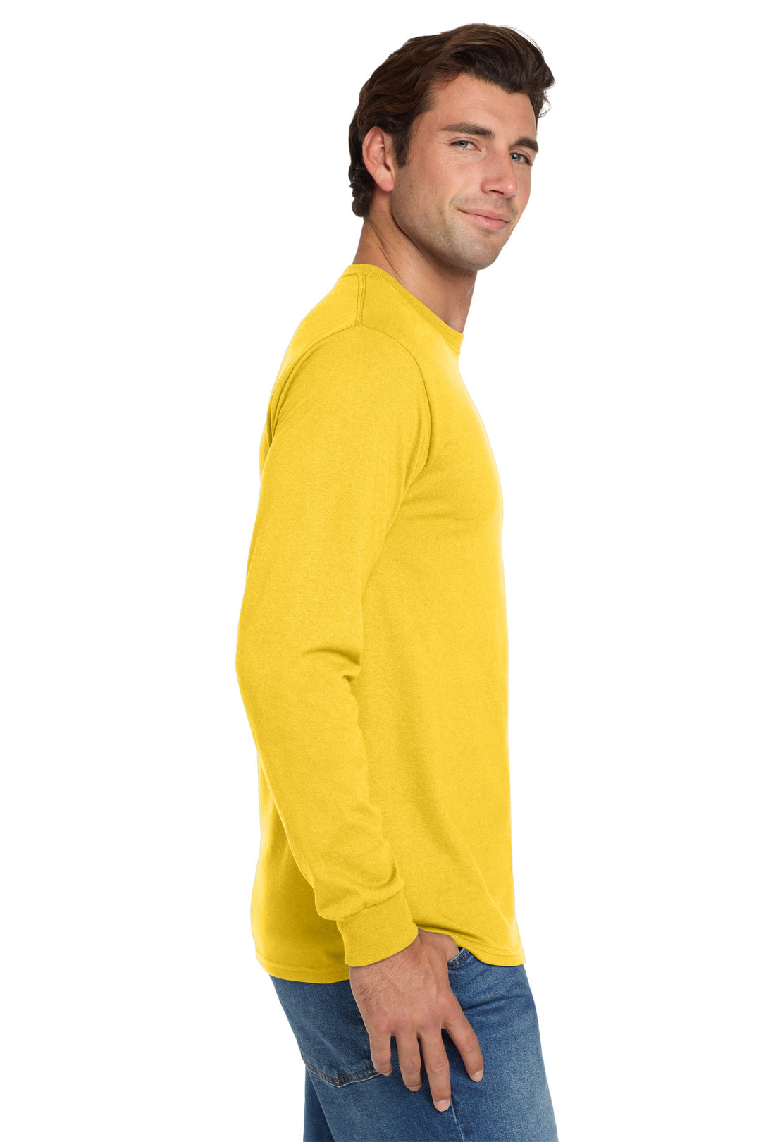 IslandYllw Jerzees - Dri-Power 50/50 Cotton/Poly Long Sleeve T-Shirt. 29LS