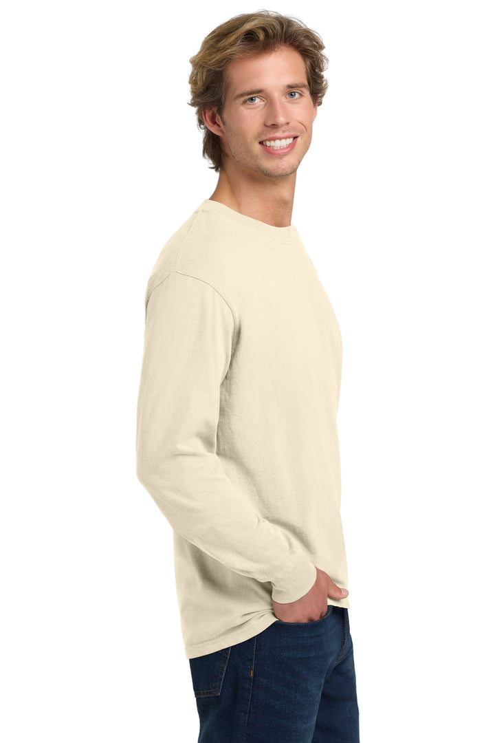 Ivory COMFORT COLORS Heavyweight Ring Spun Long Sleeve Tee. 6014