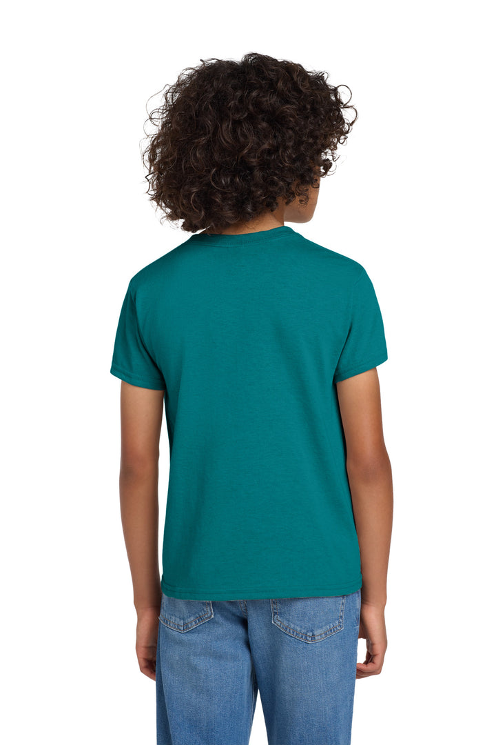 Jade Dome Gildan Youth DryBlend 50 Cotton/50 Poly T-Shirt. 8000B