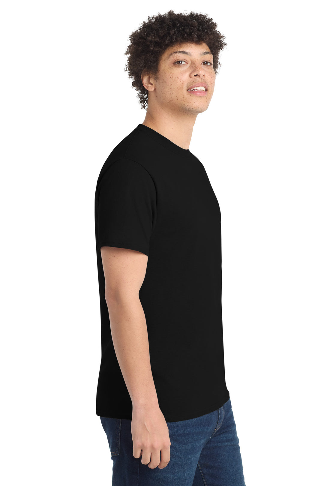 Jet Black Port & Company - Core Cotton Tee. PC54