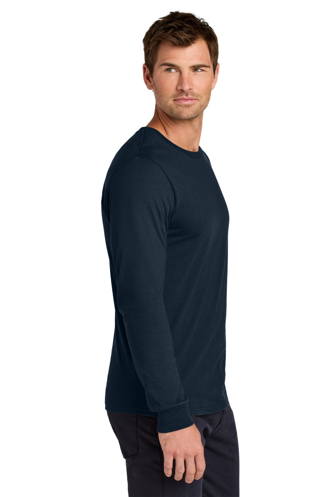 JNavy Jerzees Classics Unisex Cotton Long Sleeve T-Shirt 363L