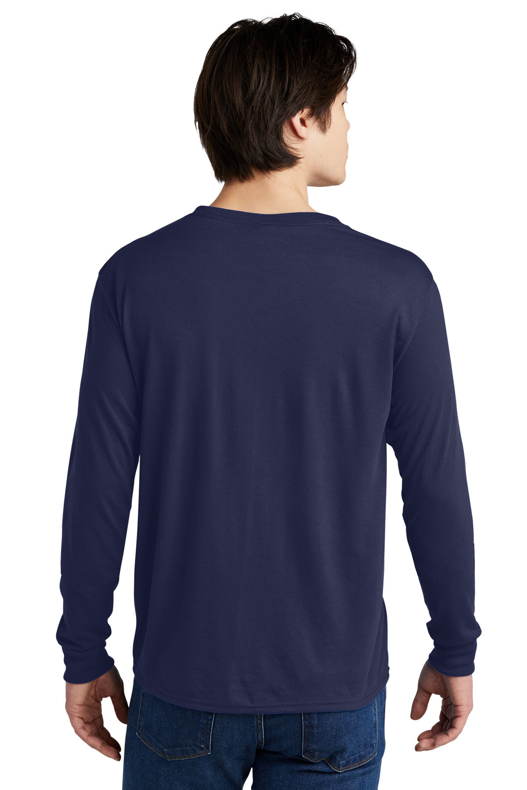 JNavy Jerzees Dri-Power 100% Polyester Long Sleeve T-Shirt 21LS