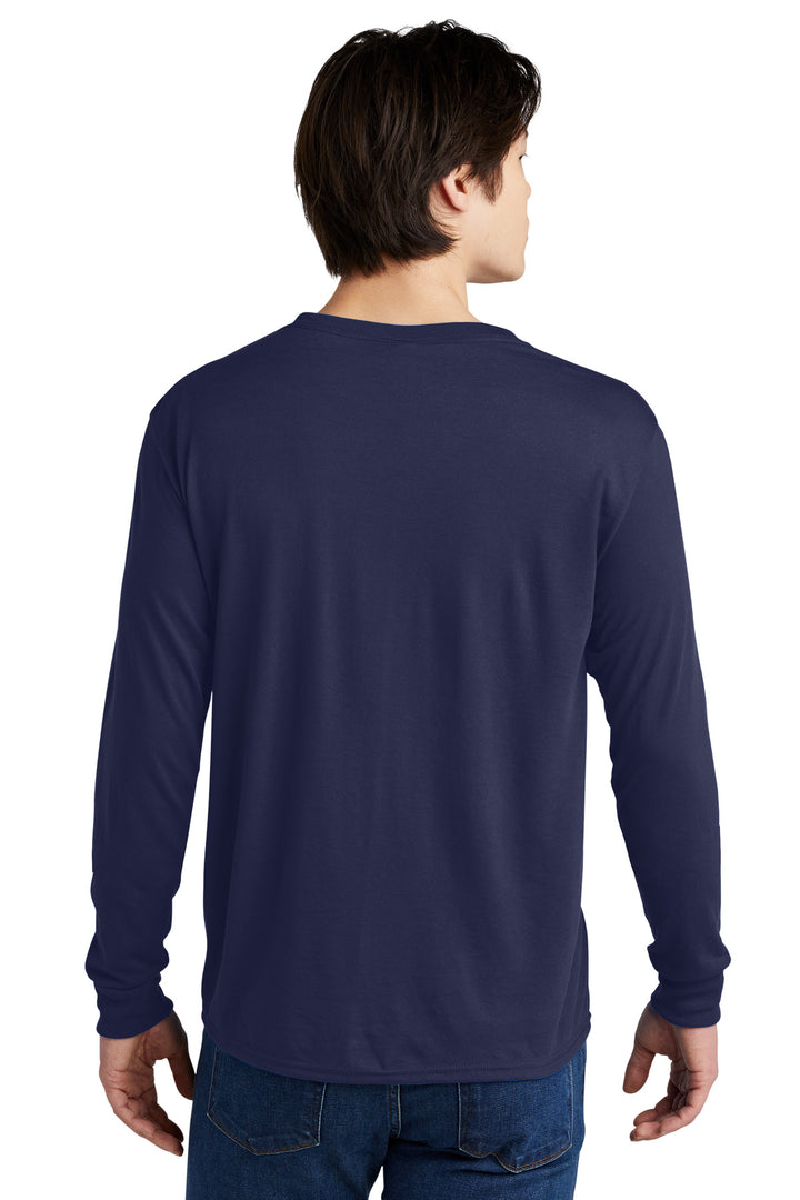 JNavy Jerzees Dri-Power 100% Polyester Long Sleeve T-Shirt 21LS
