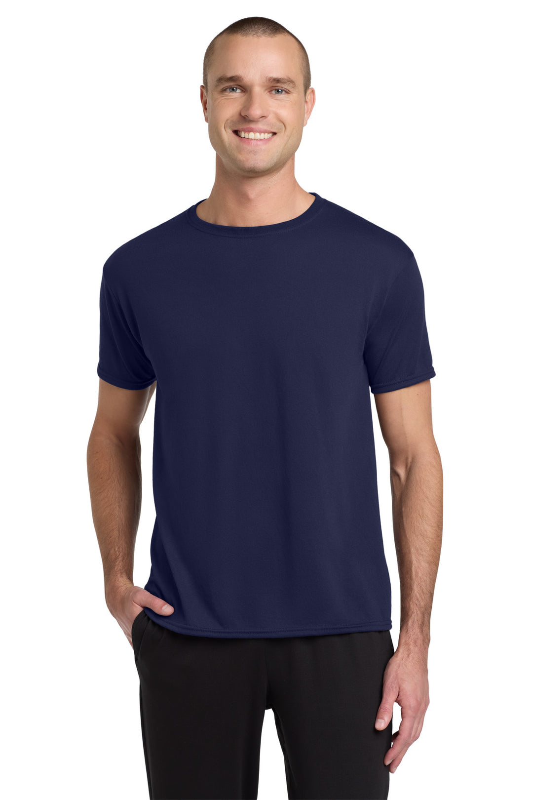 JNavy Jerzees Dri-Power 100% Polyester T-Shirt. 21M