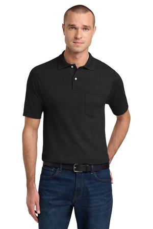 JNavy Jerzees Dri-Power Pocket Sport Shirt. 436MP
