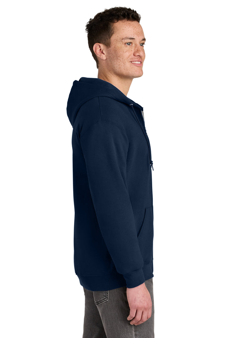 JNavy Jerzees - NuBlend Full-Zip Hooded Sweatshirt. 993M