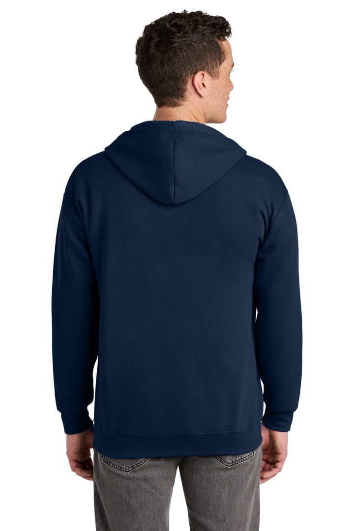 JNavy Jerzees - NuBlend Full-Zip Hooded Sweatshirt. 993M
