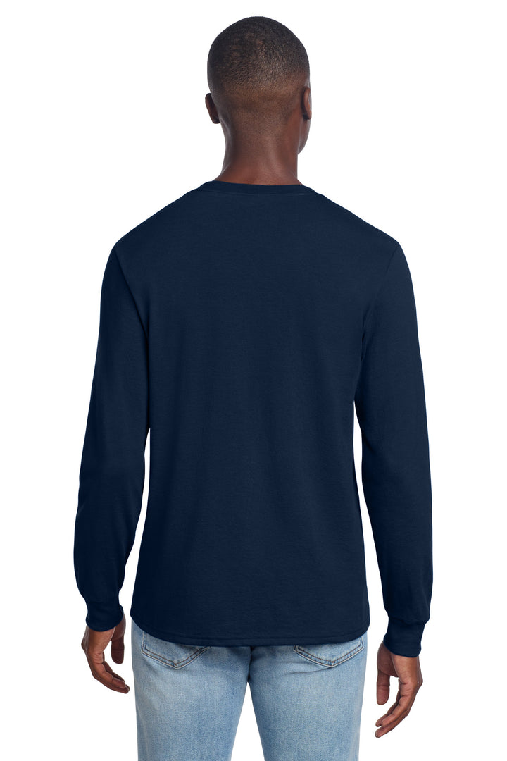 JNavy Jerzees Premium Blend Ring Spun Long Sleeve T-Shirt 560LS