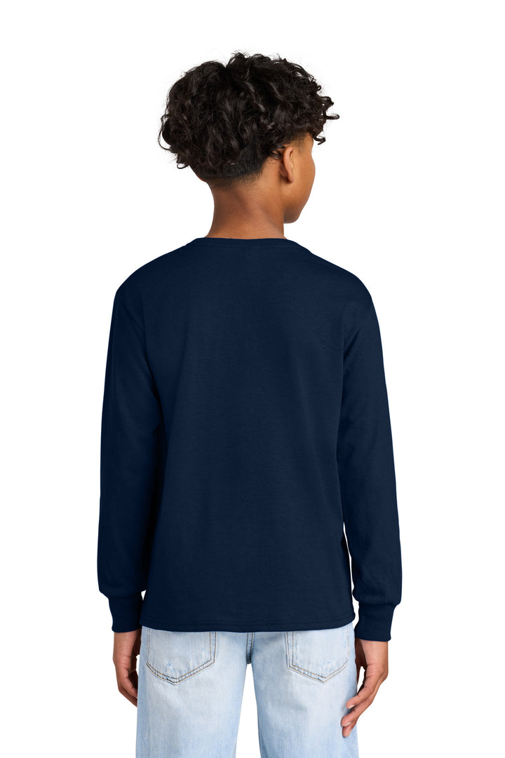 JNavy Jerzees Youth Dri-Power 50/50 Cotton/Poly Long Sleeve 29BL