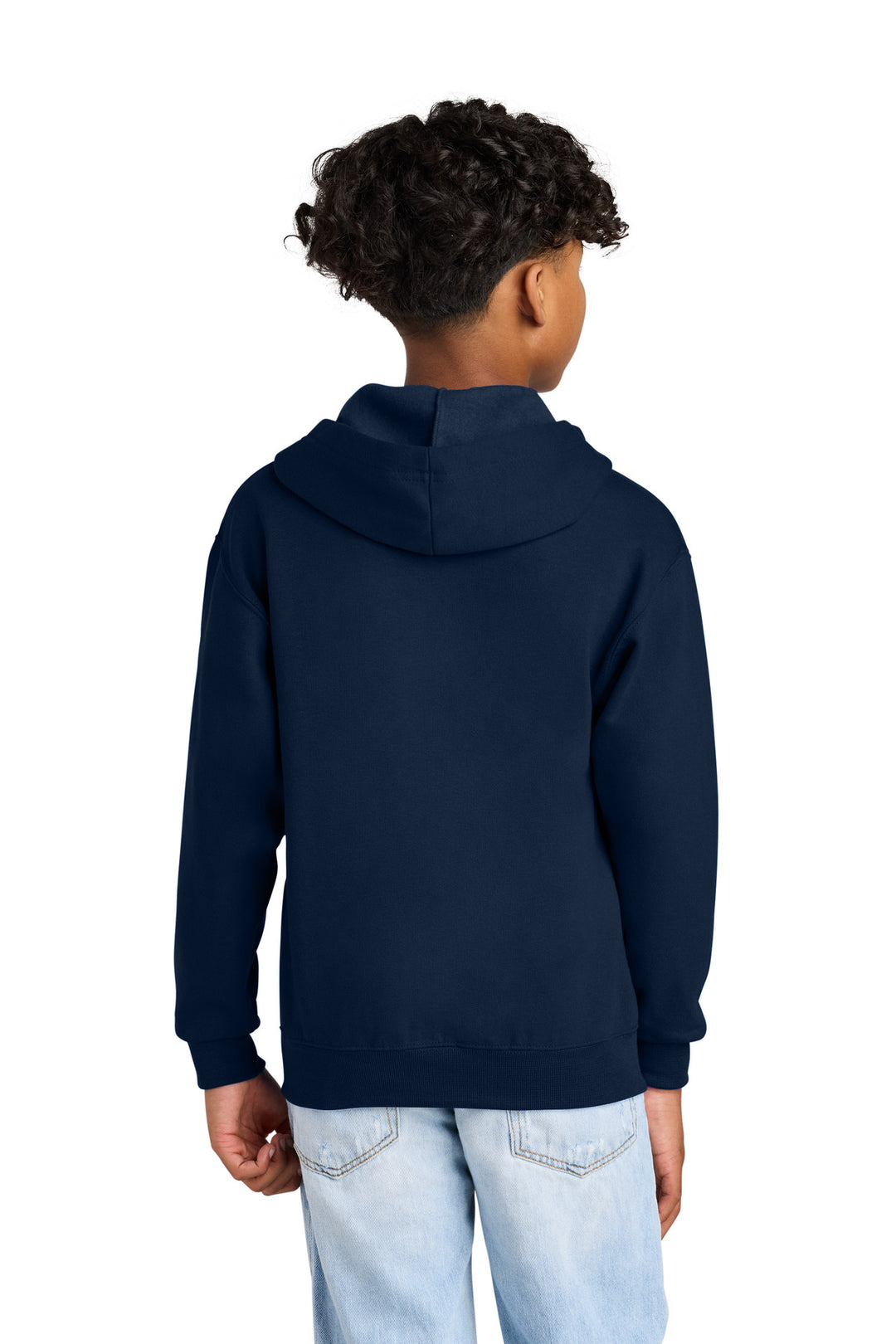 JNavy Jerzees - Youth NuBlend Full-Zip Hooded Sweatshirt. 993B