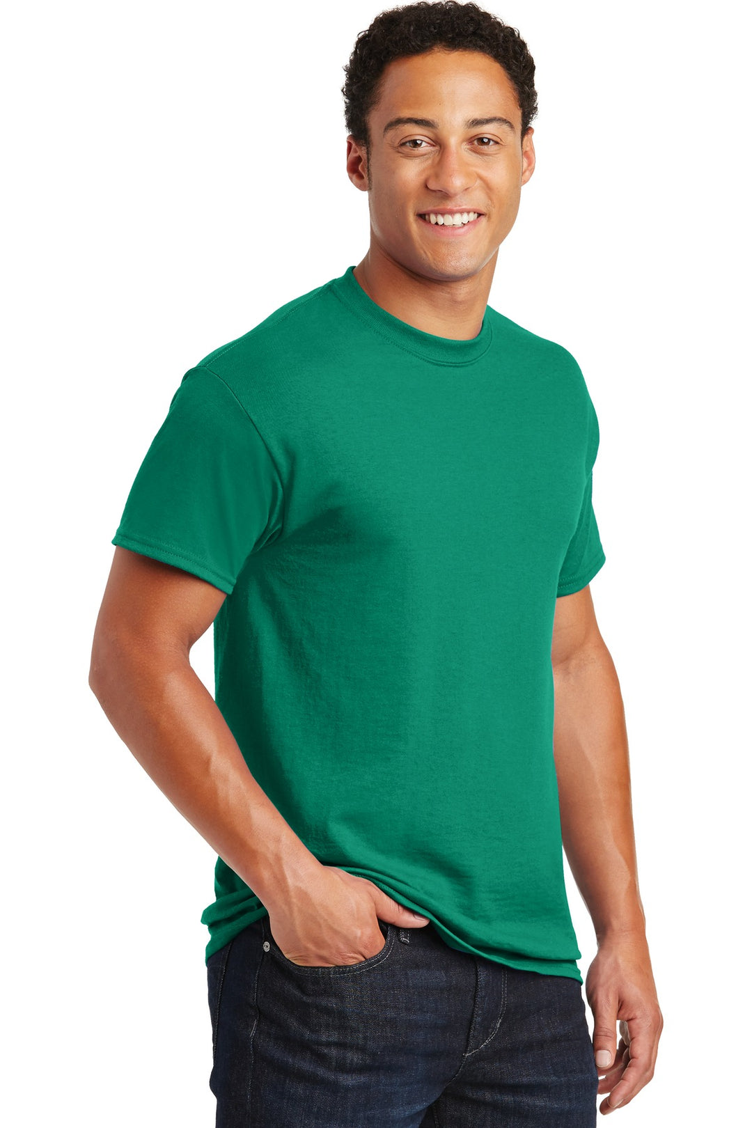 Kelly Green Gildan DryBlend 50 Cotton/50 Poly T-Shirt. 8000