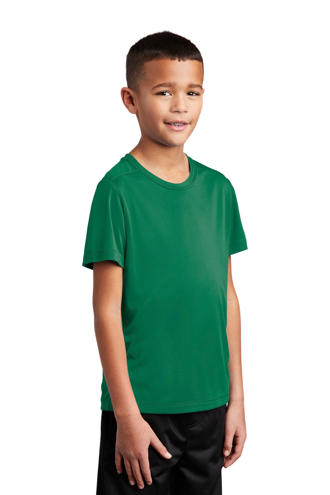 Kelly Green Sport-Tek Youth Posi-UV Pro Tee. YST420