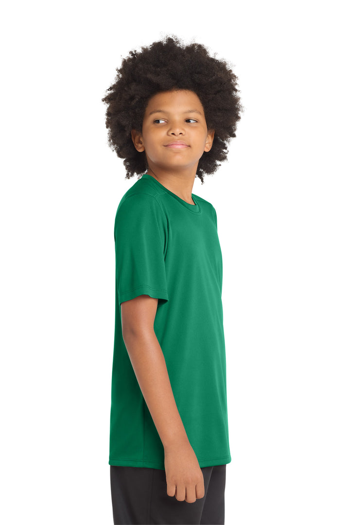 Kelly Green Sport-Tek Youth Posi-UV Pro Tee. YST420