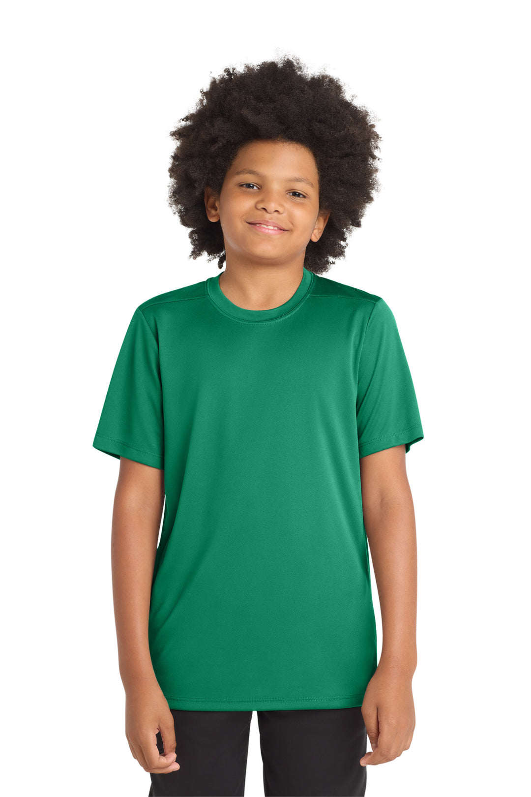 Kelly Green Sport-Tek Youth Posi-UV Pro Tee. YST420