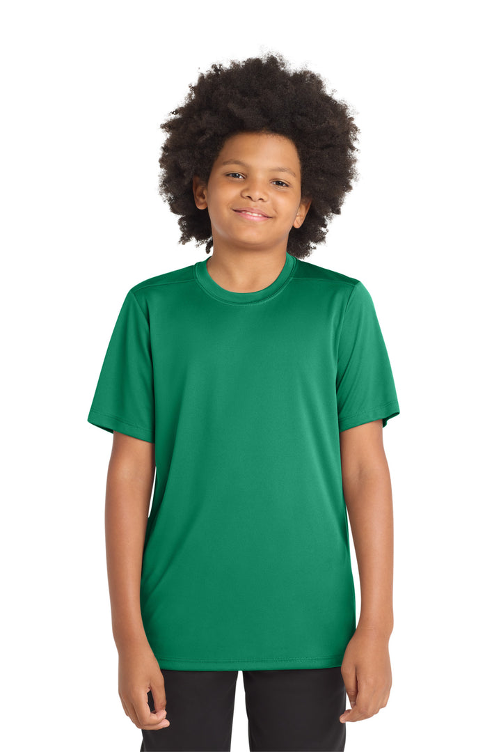 Kelly Green Sport-Tek Youth Posi-UV Pro Tee. YST420