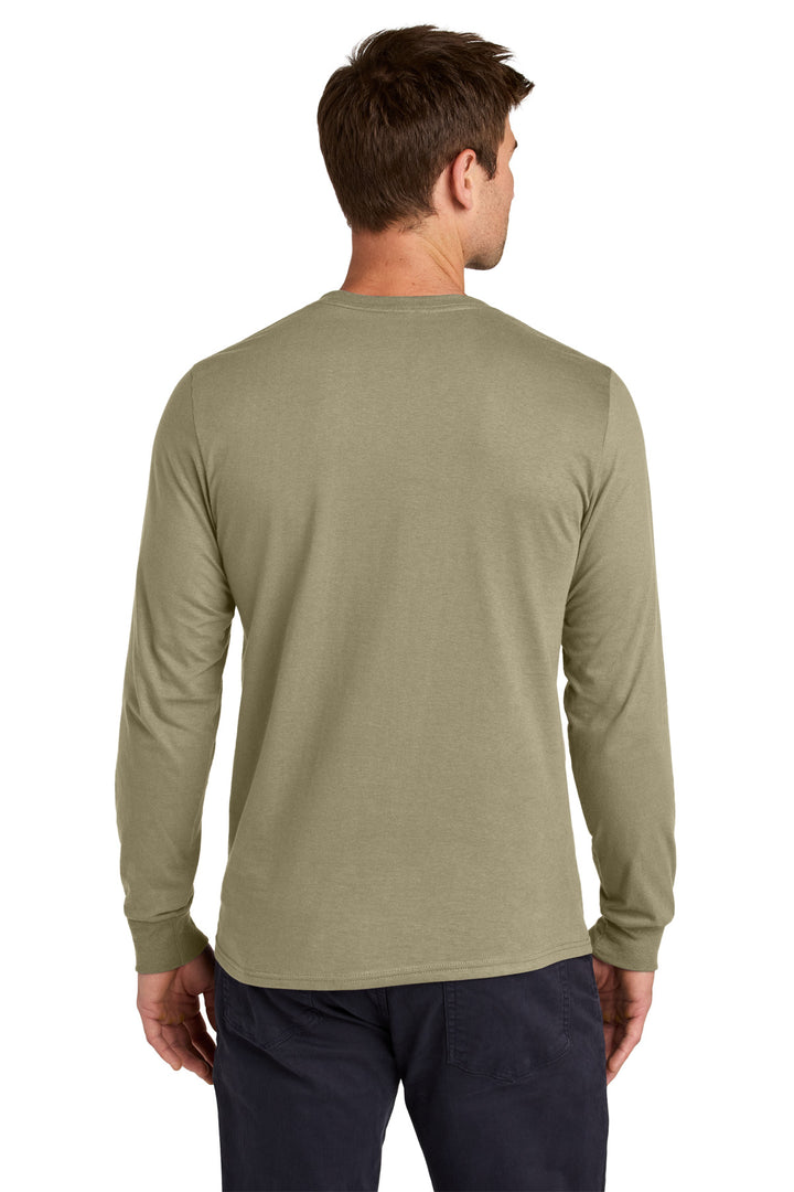 Khaki Jerzees Classics Unisex Cotton Long Sleeve T-Shirt 363L