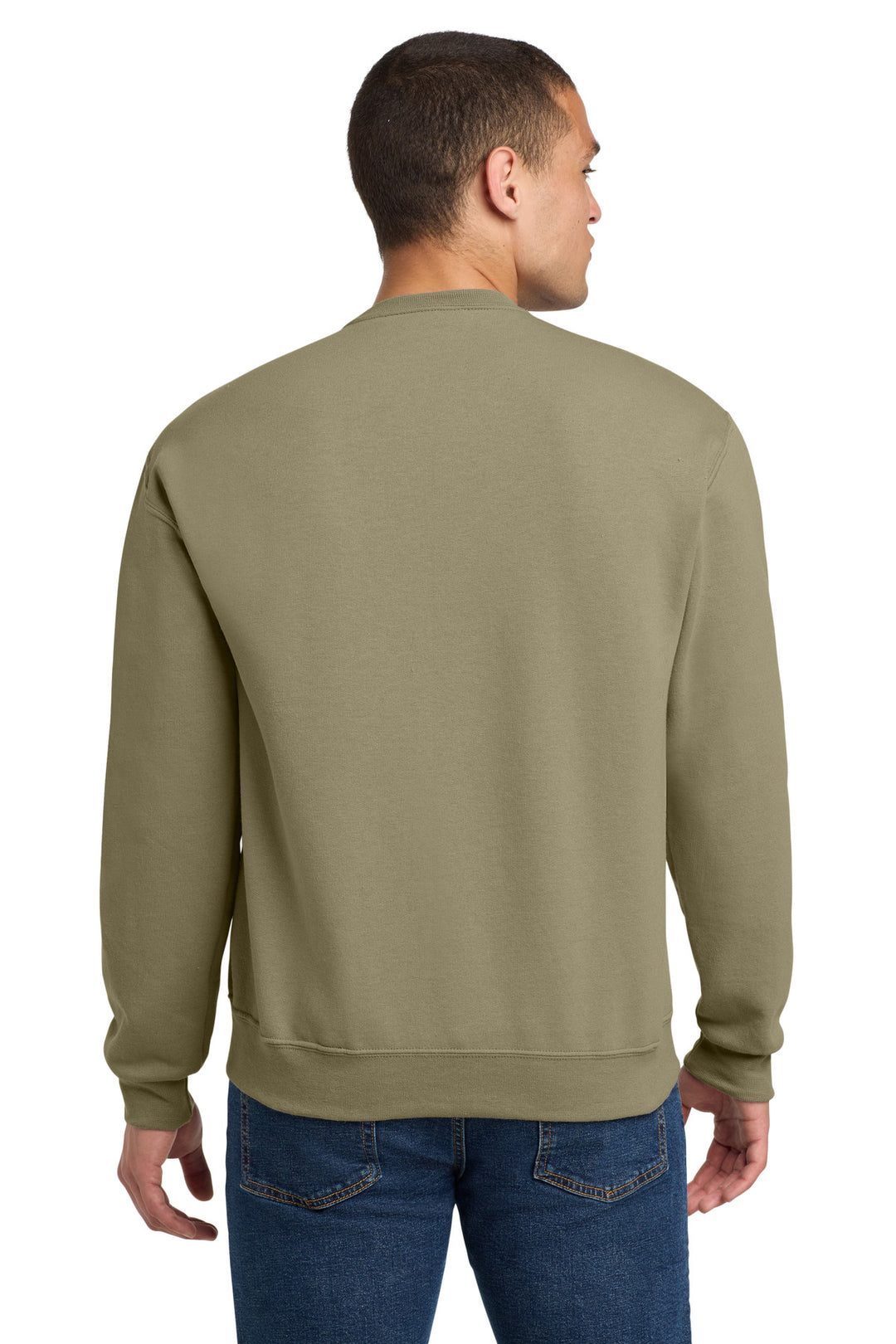 Khaki Jerzees - NuBlend Crewneck Sweatshirt. 562M