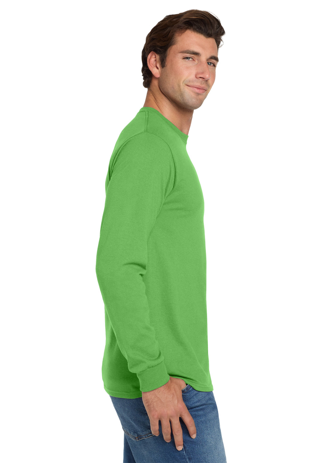 Kiwi Jerzees - Dri-Power 50/50 Cotton/Poly Long Sleeve T-Shirt. 29LS