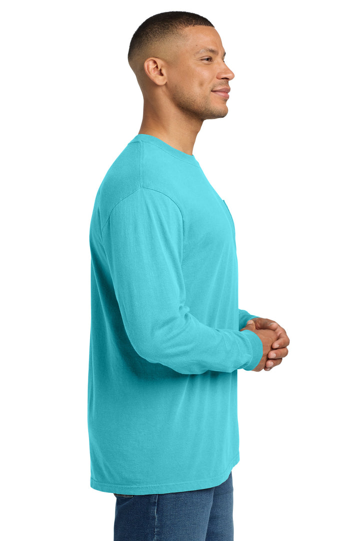 Lagoon COMFORT COLORS Heavyweight Ring Spun Long Sleeve Pocket Tee. 4410