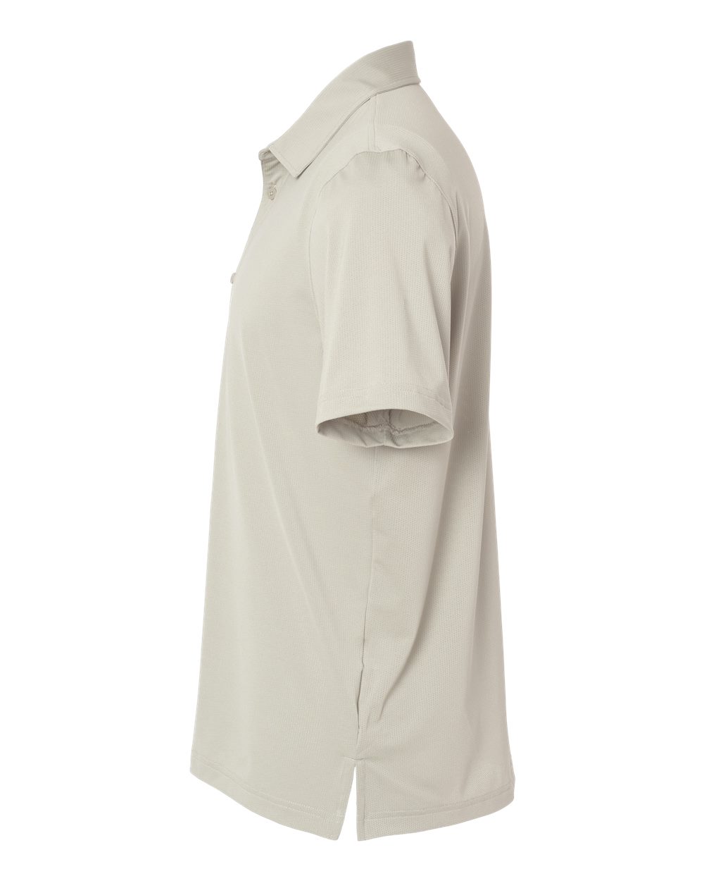Left View of Alumina Button Down Short Sleeve Shirt - A595