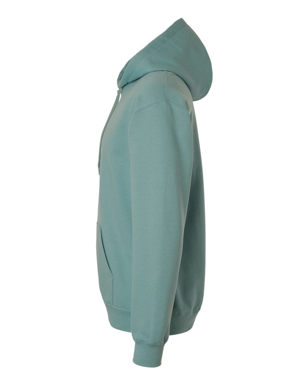 Left View of Aquatic Softstyle® Midweight Hooded Sweatshirt - SF500